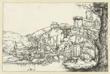 Utsikt över Passau. 1546