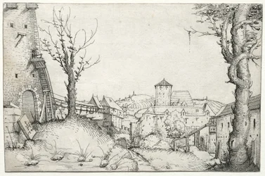 Borggården till ett slott, 1546.