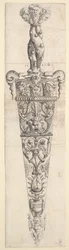 Design för en dolk och slida, 1543.