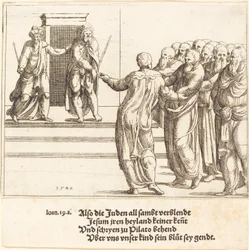 Ecce Homo, och judarna förnekar Kristus, 1548.