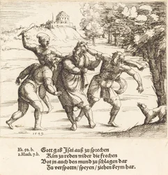 Jesaja accepterar hån på grund av sin tro, 1549.