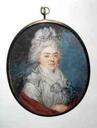 Porträtt av prinsessan Daria Petrovna Saltykova (1739-1802), hennes Chernysheva