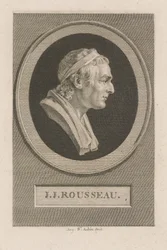 Porträtt av J. J. Rousseau