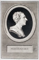 Charles Louis de Secondat, Baron de Montesquieu (1689-1755) (gravyr)