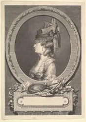 Porträtt av Adrienne-Sophie Marquise de ***, 1779.