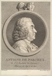 Porträtt av Antoine de Parcieux, 1771.