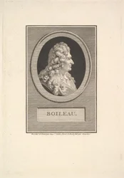 Porträtt av Despréaux Nicolas Boileau, 1800.