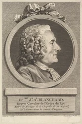 Porträtt av Esprit-Joseph-Antoine Blanchard, 1767.
