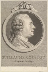 Porträtt av Guillaume Coustou, 1770.