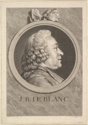 Porträtt av Jean-Baptiste Le Blanc, 1750.