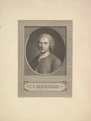 Porträtt av Jean-Jacques Rousseau, 1777.