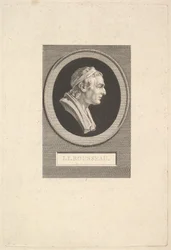 Porträtt av Jean-Jacques Rousseau, 1801.