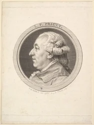 Porträtt av L. F. Prault, 1787.