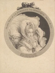 Porträtt av baronessan de Rebecque, 1780.