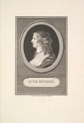 Porträtt av Marie de Rabutin, Mise de Sévigné, 1802.