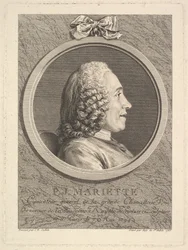Porträtt av Pierre-Jean Mariette, 1765.