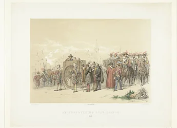Borta bort civila i fångenskap av spanska soldater, 1567 The Tribulation by Spain (titel på objekt)