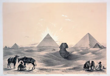Pyramiderna i Giza, 1843