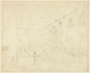 Studie för Chapel of the Philanthropic Society, från Microcosm of London