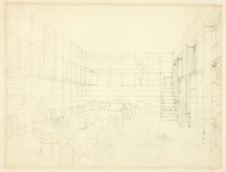 Studie för Royal Institution, Albemarle Street, från Microcosm of London
