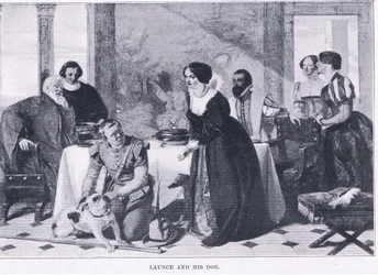Launce och hans hund, från The Magazine of Art 1893, Cassell and Company