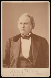 Porträtt av Henry Wilson 1812-1875, före 1876.