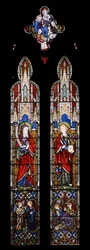 Evangelisten Jesaja och St. Johannes, 1850 (målat glas)