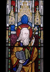 Moses, 1850 (målat glas)