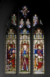 St. Andrew & Christs Miracles, 1851 (målat glas)