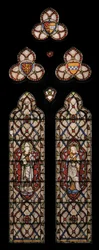 St. John of Beverley & St. Elizabeth av Ungern, 1849 (målat glas)