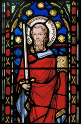 St. Paul, detalj, ca 1845 (målat glas)