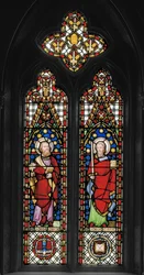 St. Peter & St. Paul, ca 1845 (målat glas)