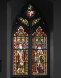 St. Thomas av Canterbury och St. Osith, 1847 (målat glas)