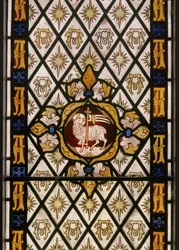 The Lamb of God, detalj, 1842 (målat glas)