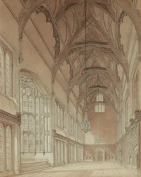 Interiör av en College Hall