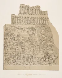 Ett slagfält (Kouyunjik), från Monuments of Nineveh, pub. 1849