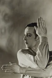 Vykort av Robert Helpmann (1909-86) i Vandraren 1941