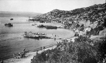Utsikt över Anzac Cove, Gallipoli, 1915