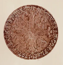 Österrikisk silverthaler (taler) av kejsar Francis II (Francois I av Österrike eller Francois II av det heliga riket) (1768-1835) 1797 Diam. 4 cm Neapel, museo archeologico