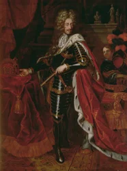 Portræt af Leopold I, den hellige romerske kejser (1640-1705) swed
