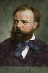Vykort föreställande Antonin Dvorak (1841-1904) före 1914