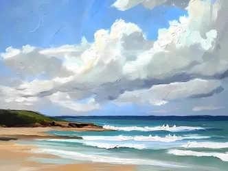 Lugn vid stranden