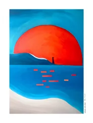 Den livfulla Sunset-fyren
