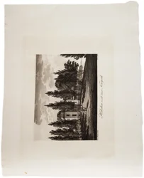 Hoboken mittemot New York, från en Atlas of the United States, 1824 (akvatint)