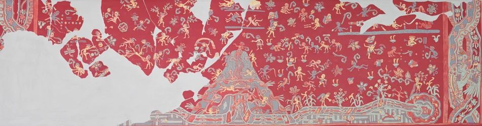 Regngudens himmel, fresk från Tlalocan (väggmålning)