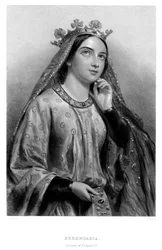 Berengaria av Navarra c1164-1230, drottninggemål till kung Richard I, 1800-talet.