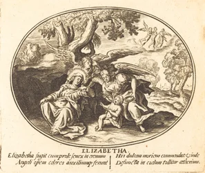 The Flight of Saint Elizabeth med spädbarnet Saint John