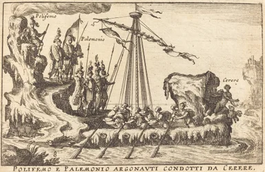 Polyphemus och Palemonio Argonauti under ledning av Ceres