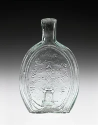 Figurerad kolv, ca. 1847 (icke-bly glas)