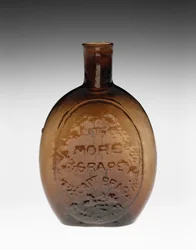 Figurerad kolv, ca. 1847 (icke-bly glas)